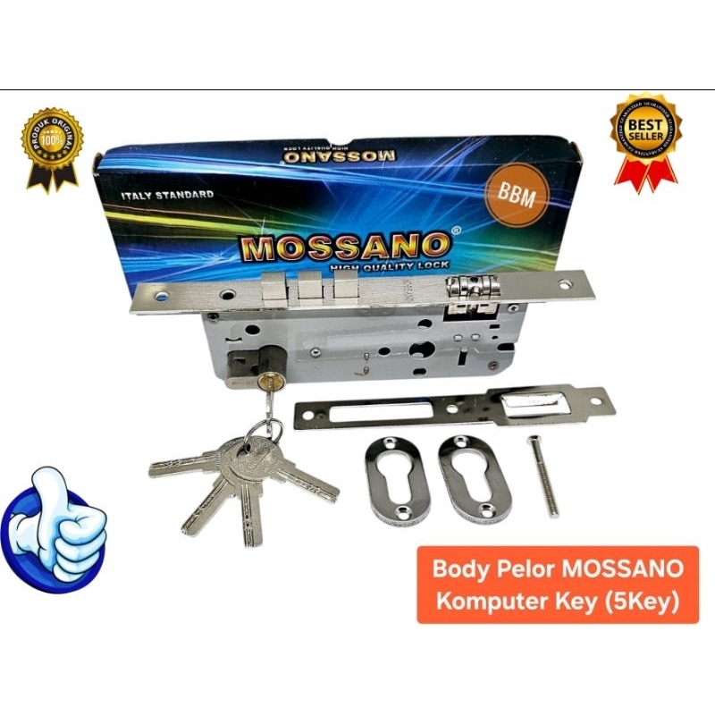 Body Kunci Pelor Pintu Buka 2 / Body Pelor Kunci Pintu Rumah / Lockcase Mortice Roller Komputer Key 