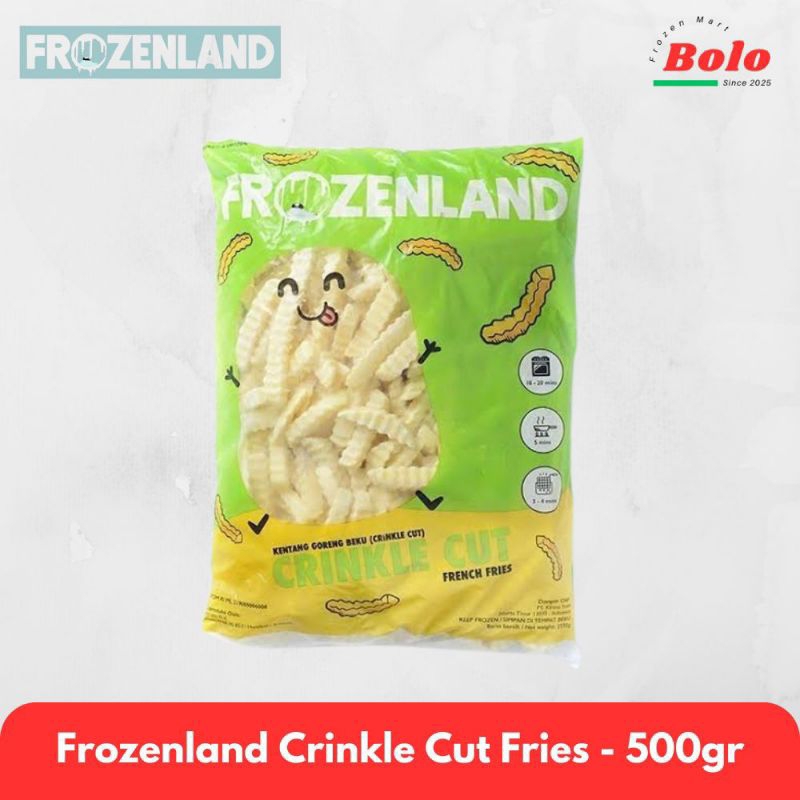 

Frozenland Kentang Goreng Crinkle Cut 500gr