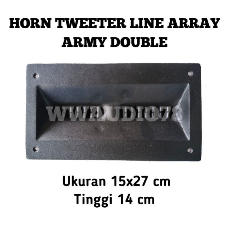 HORN TWETER LINE ARRAY DOBEL UK 15X27 CM MULTI DRAT BAHAN COR ALMUNIUM