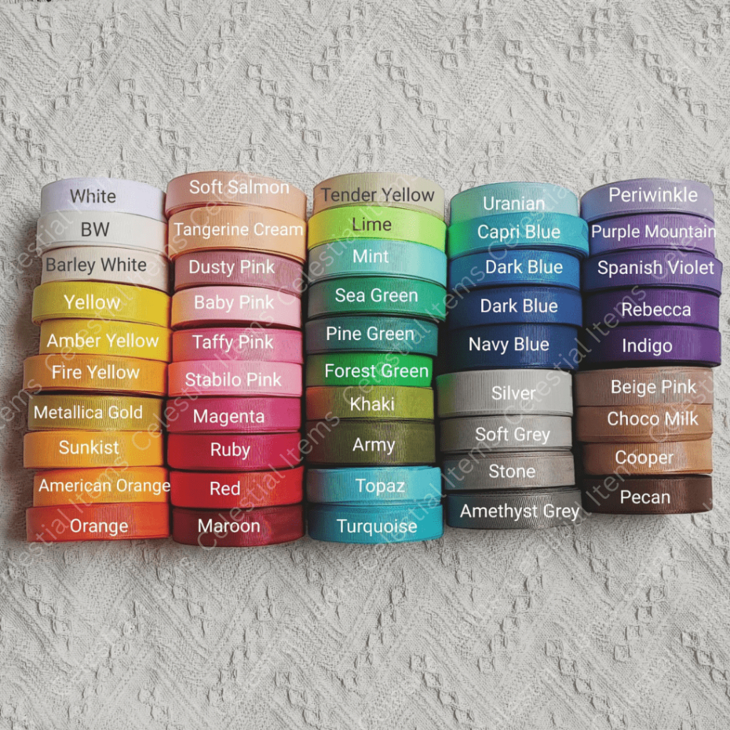 

Pita Grossgrain Salur Garis 2cm (3/4") Part 1