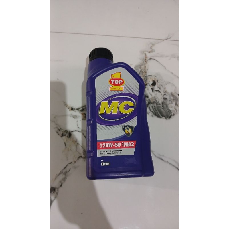 Oli Motor Top 1 MC 1 Liter 20W-50 Jaso MA2 ORIGINAL
