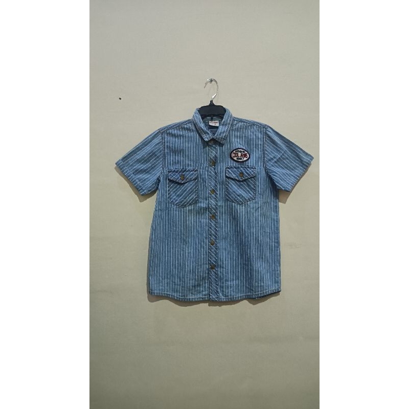 Kemeja Anak Cowok Salur Cool Kids Ori (Ex. Display Toko)
