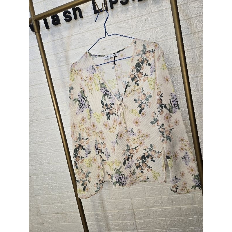 blouse zara floral