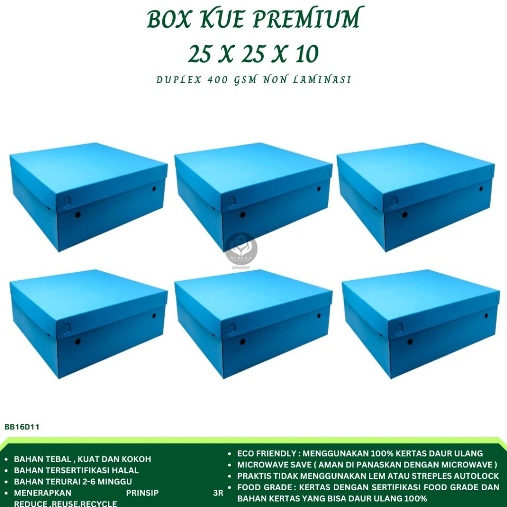 

Dus 25x25x10 Cake Kardus Kue Ultah Dus Cake Box 25x25x10 (BB16P11)
