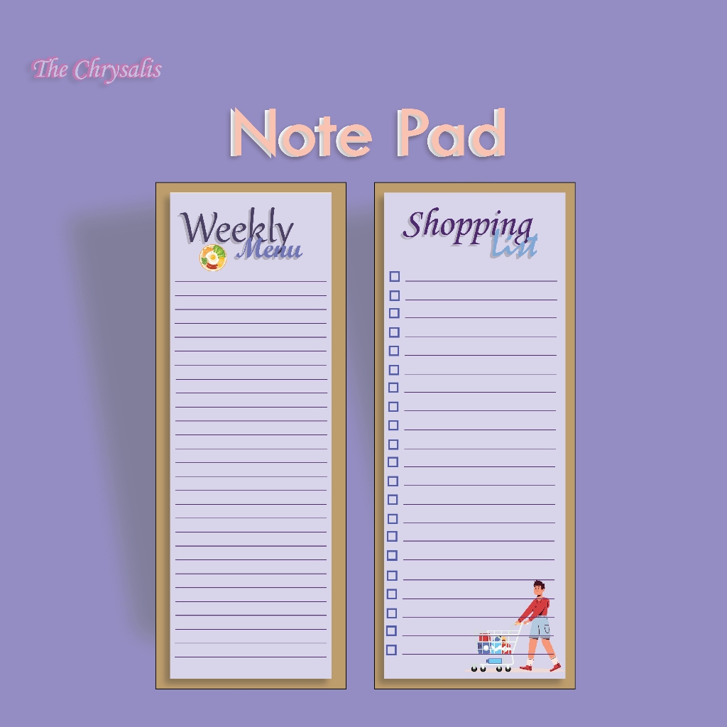 

Hidup Lebih Praktis dengan 'Weekly Menu & Shopping List' Estetik!