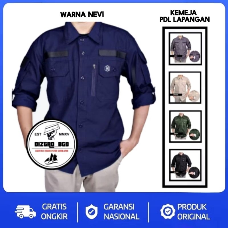 Kemeja Tactical PDL Lapangan Outdoor/Baju Taktikal Komunitas Kerja Hexagon Tangan Panjang
