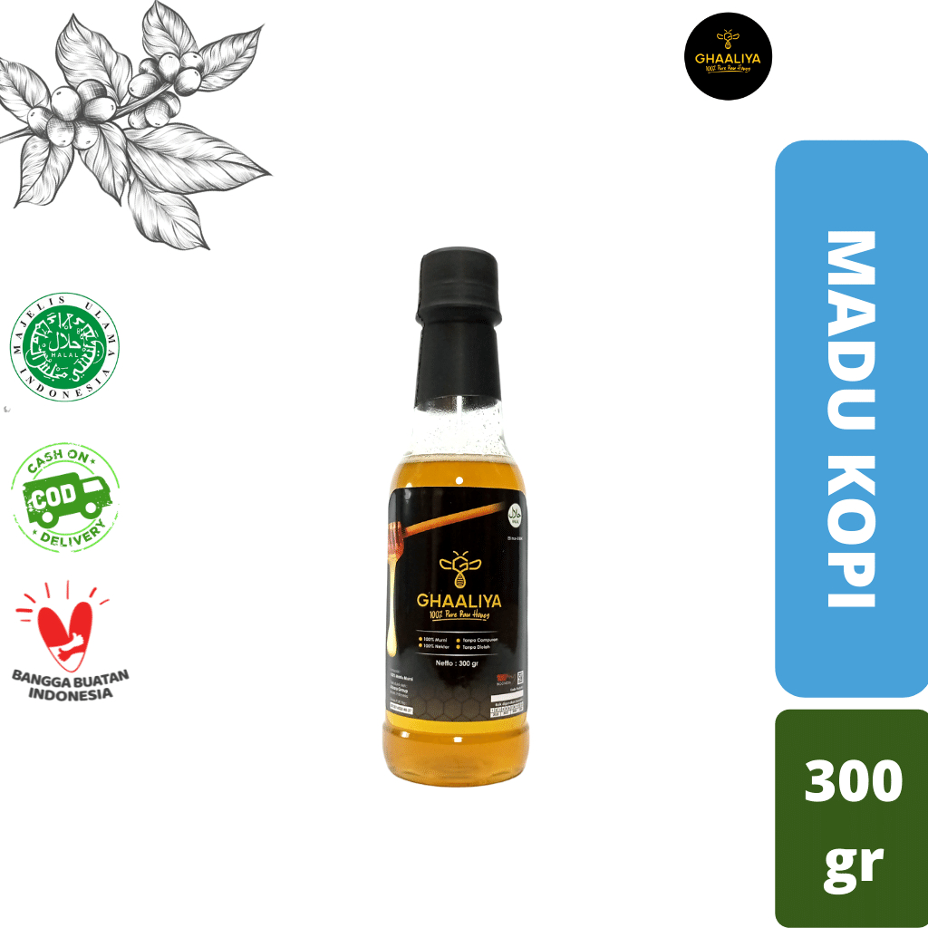 

(Bunga Kopi) Madu Asli Murni Sehat RAW Ghaaliya Nektar Bunga Kopi 300gr