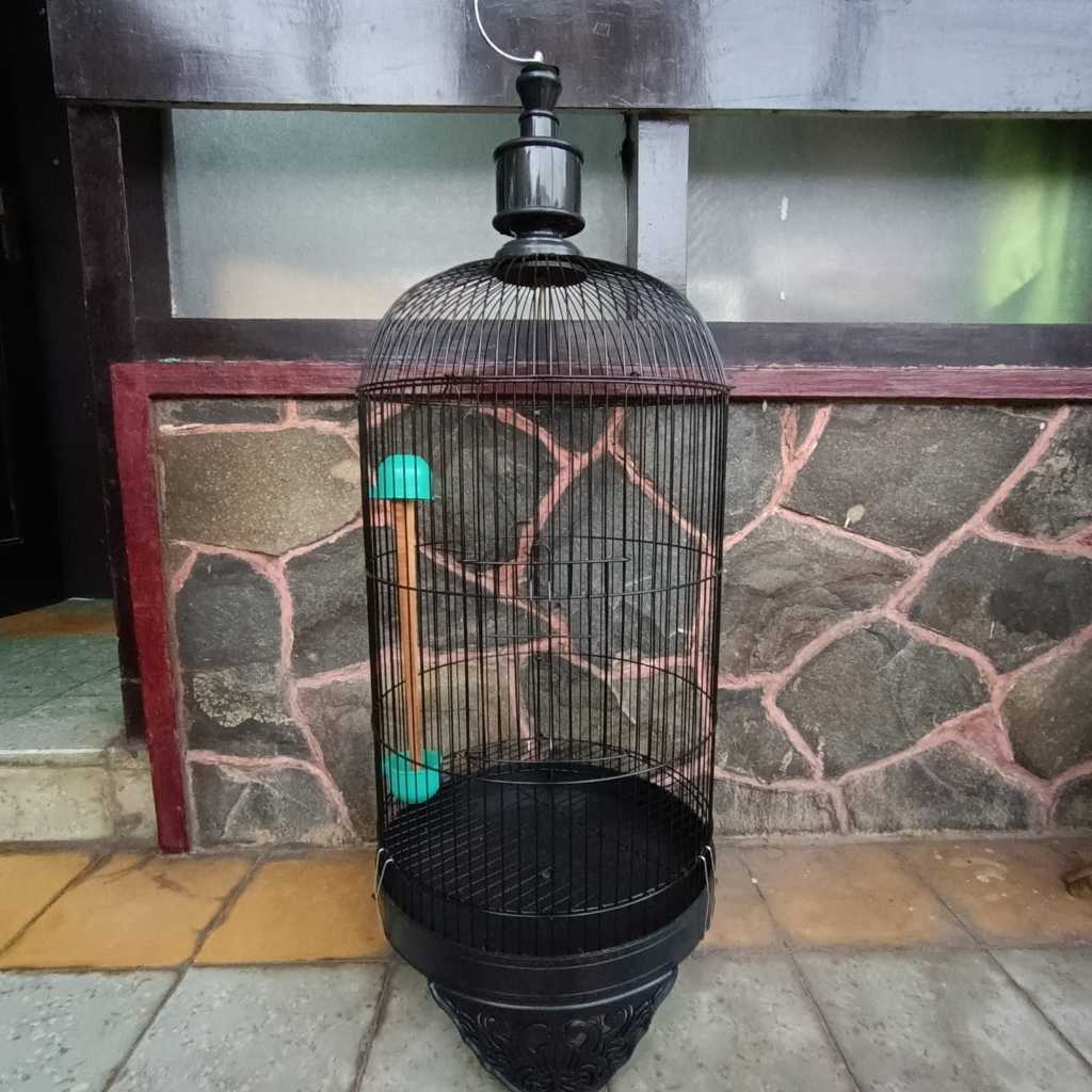 GROSIR Sangkar Burung PREMIUM HITAM D33 T90 Kandang Ram Besi Tebal Kenari LoveBird Pleci Trucukan Pe