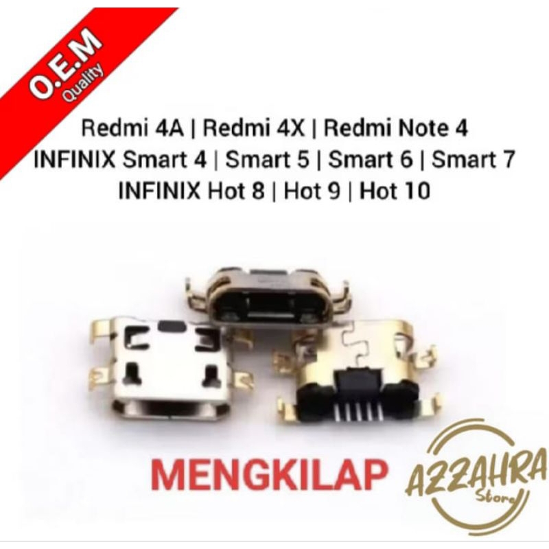 Konektor Charger Redmi 4a | 4x | Note 4