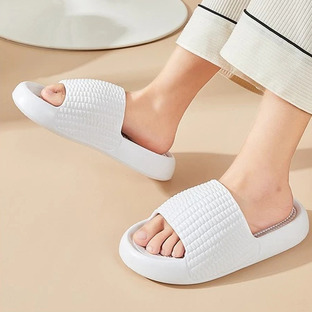 Sandal Sendal Slop Wanita Kekinian Korea Fashion Terbuka Bawah Tebal Sandal Gunung Kaki Outdoor Anti