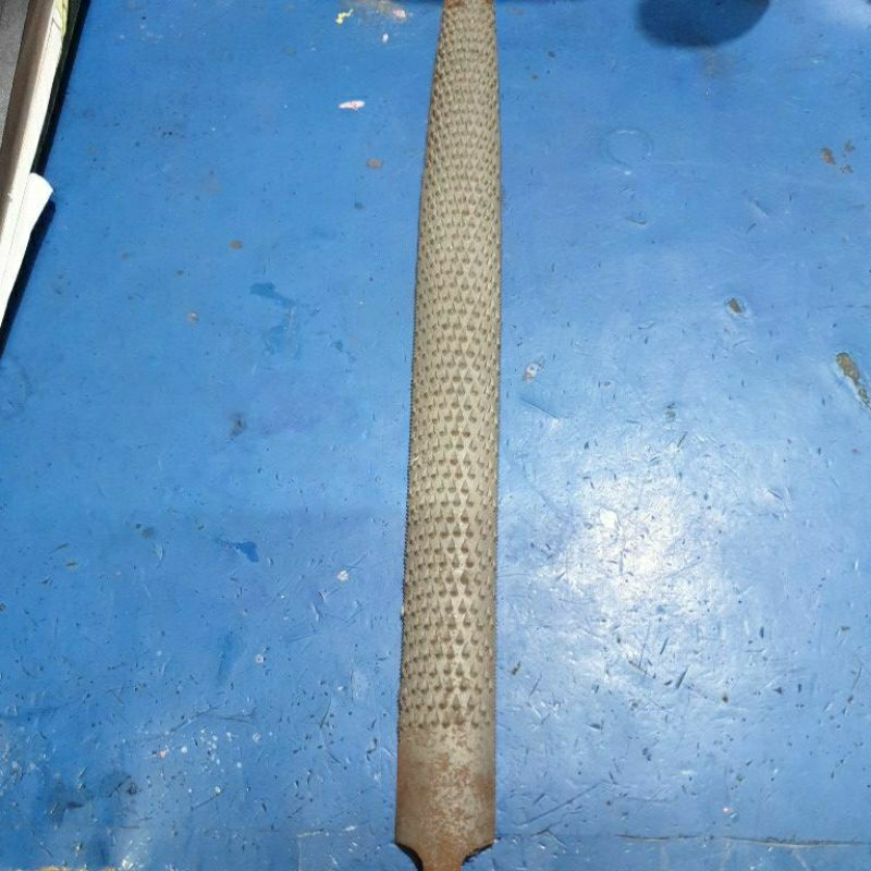 kikir kayu India asli size 10" setengah bulat