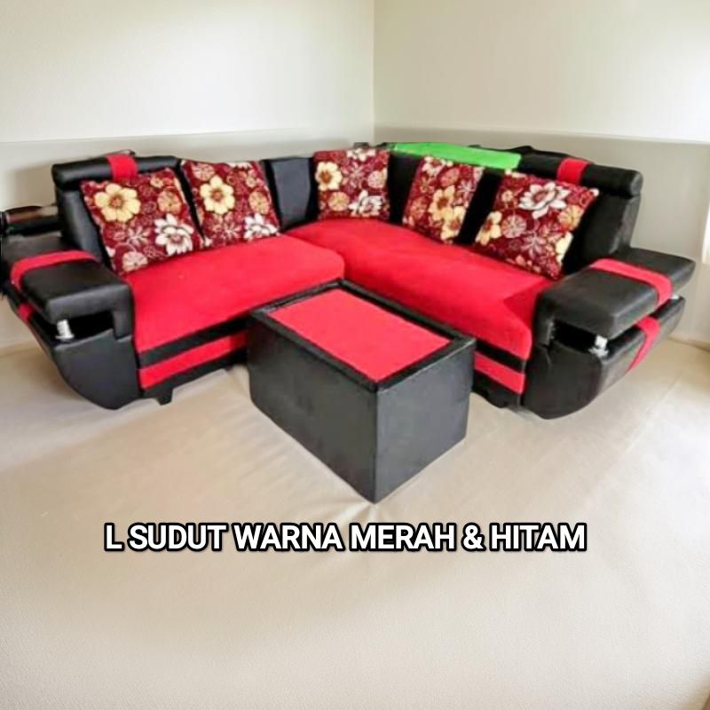 Sofa L ruang tamu minimalis / sofa L angsa / sofa L sudut L putus minimalis / Sofa L sudut L putus b