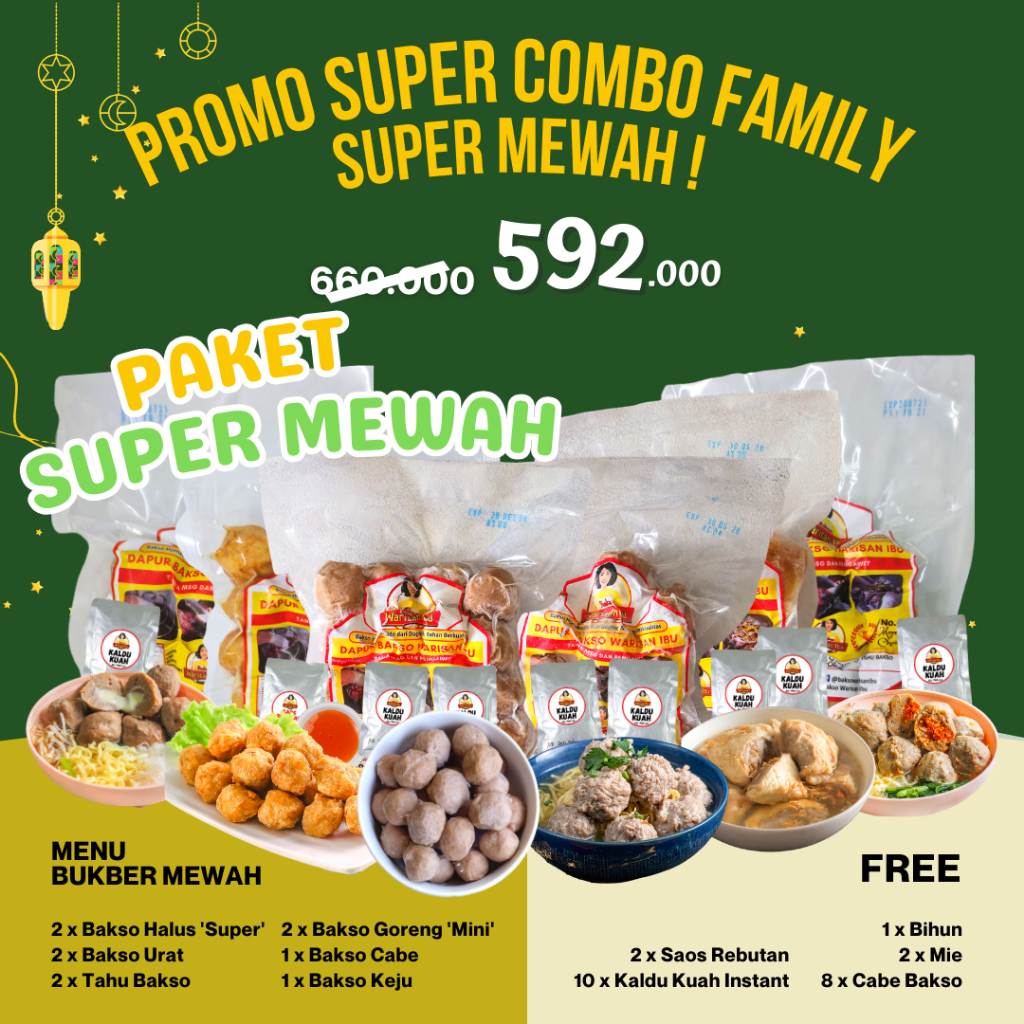 

PAKET SUPER MEWAH BAKSO WARISAN IBU