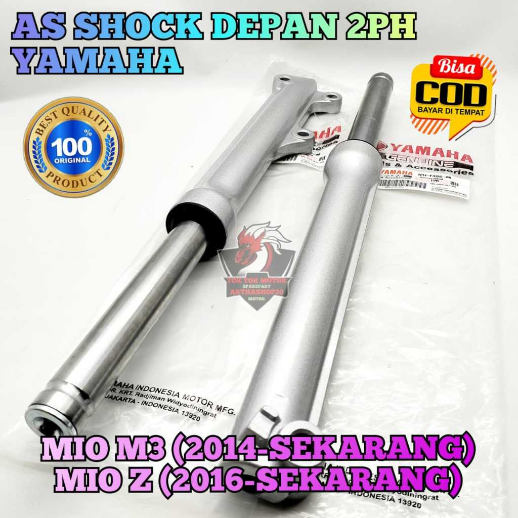AS SHOCK DEPAN + TABUNG 2PH ASLI ORIGINAL MOTOR YAMAHA MIO M3 , MIO Z shok sok sock breker beker dep