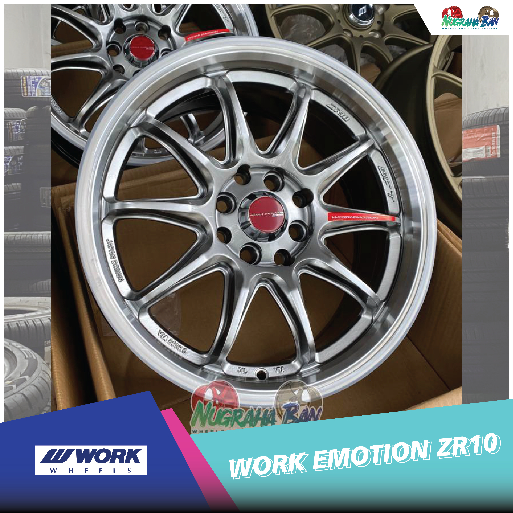 VELG MOBIL BARU WORK EMOTION ZR10 R16. NUGRAHA BAN TOKO VELG DAN BAN CIANJUR