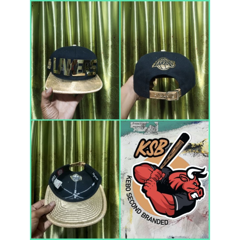 TOPI SNAPBACK HYFLAT LAKERS BESI