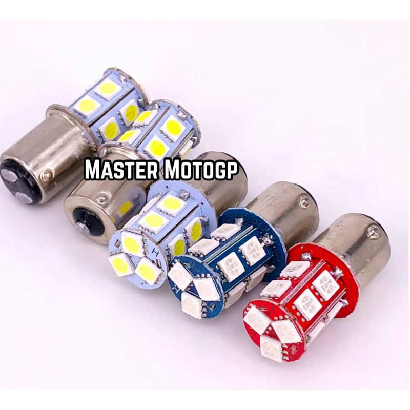 lampu stop 13 mata bholam stop lamp 13 mata led Smd Bayonet bholam otomatis T20 led kostum motor oto