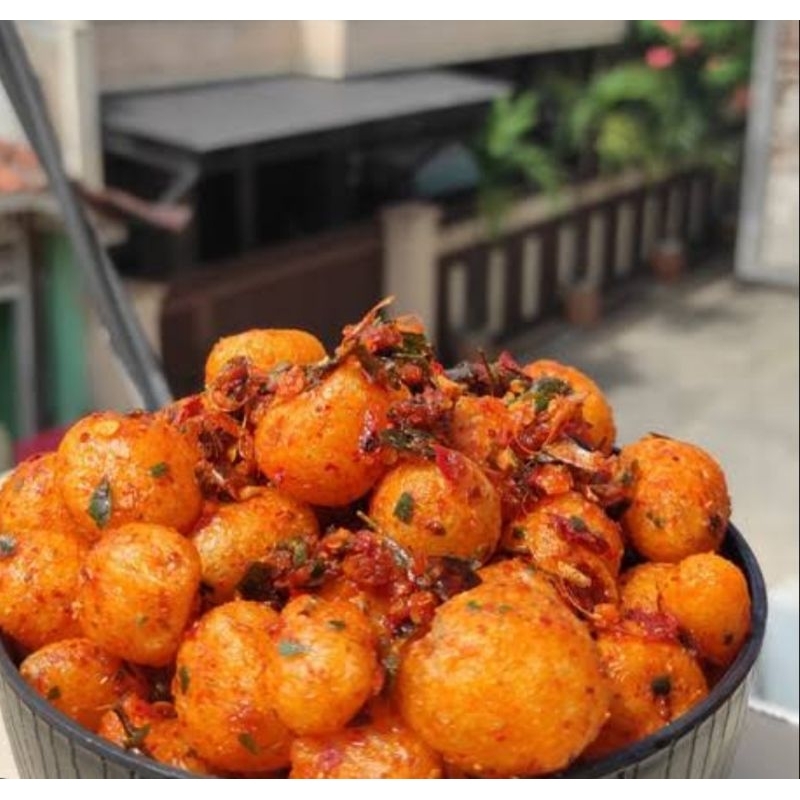 

cimol kering pedas daun jeruk 200gr