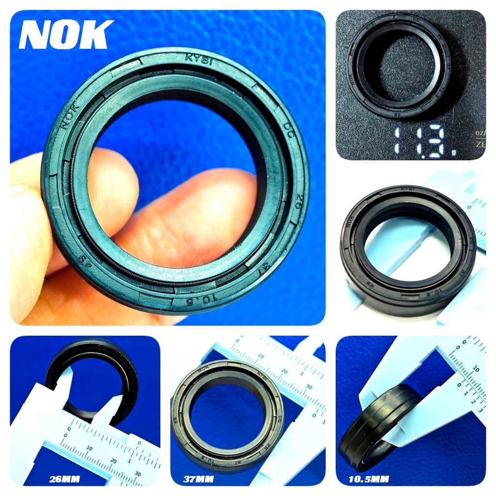 TER MURAH SEAL SHOCK 26 37 10.5 NOK oil sil 2 per veer pir shok sok skok depan grand supra x 125 gra