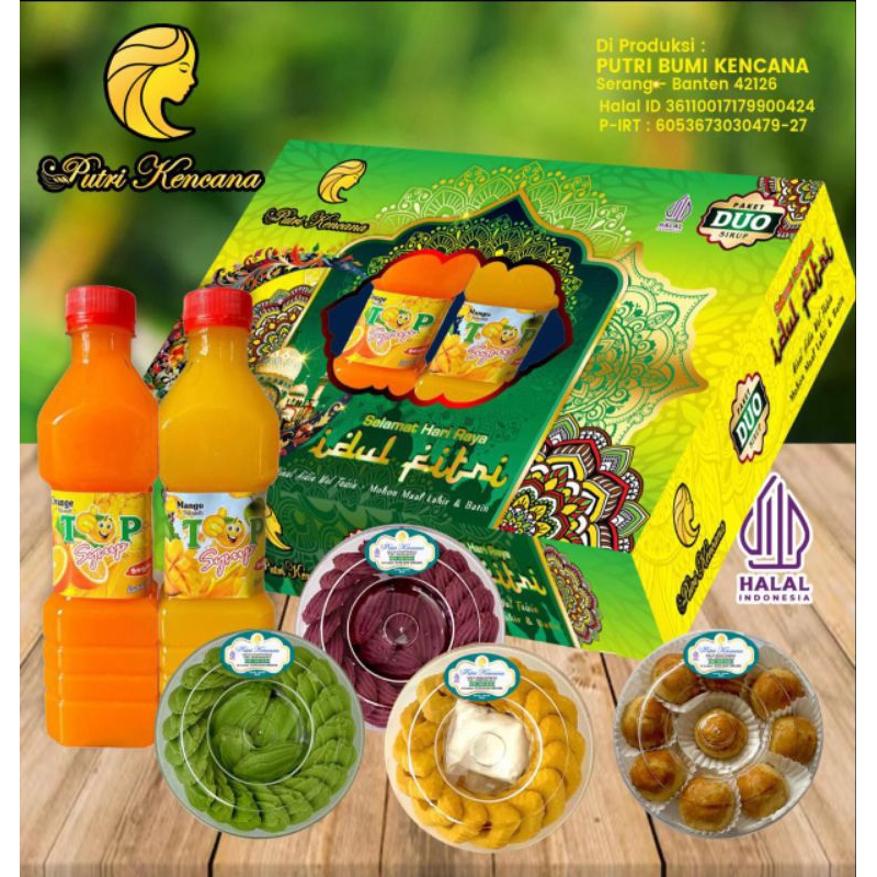 

Kue Paket Lebaran Saffron isi 4 Toples 2 Botol Sirup