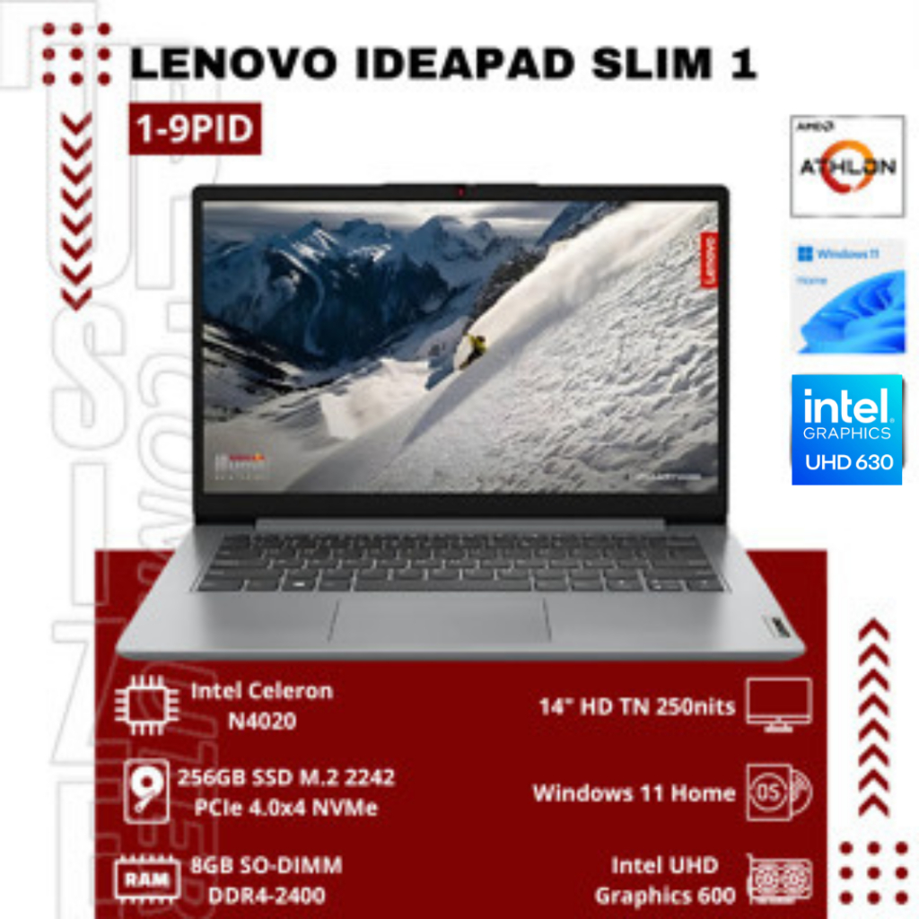 Lenovo IdeaPad 1-9PID Intel Celeron N4020 Windows 11 Home Single Language