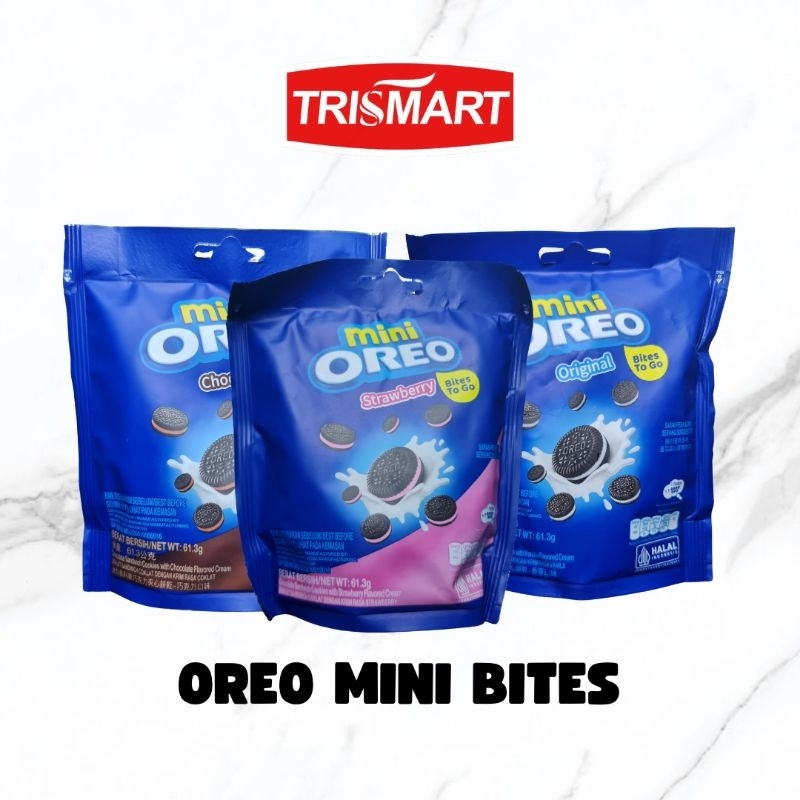 

OREO MINI BITES POUCH 62 GR | CHOCOLATE STRAWBERRY VANILLA