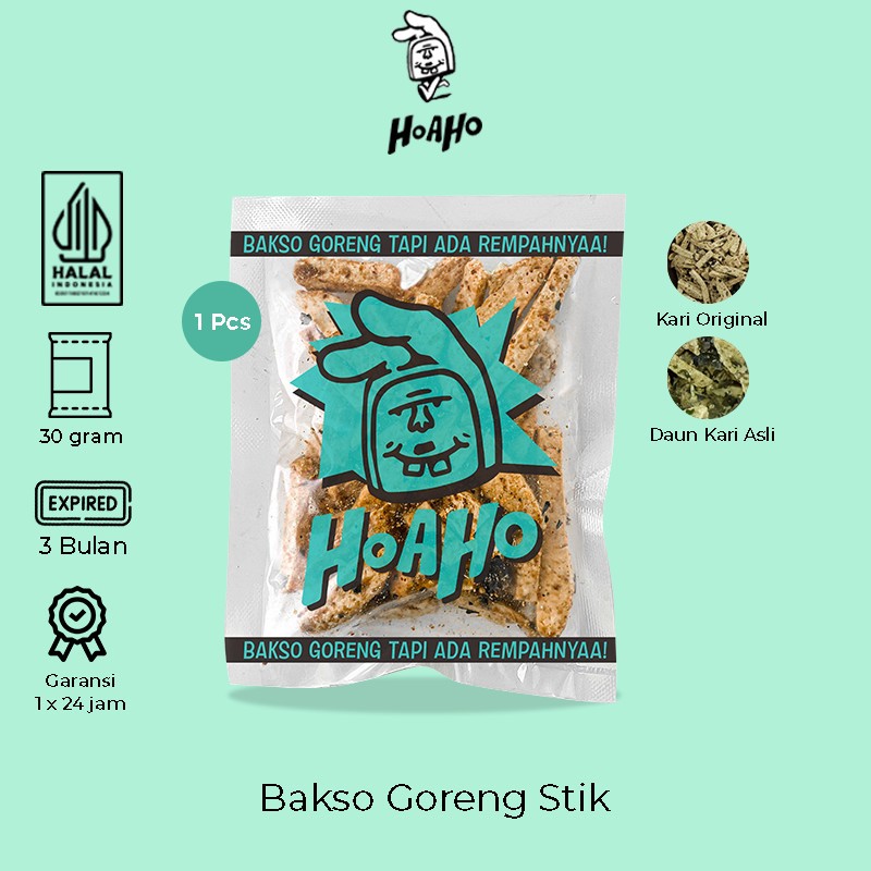 

HOAHO Basreng Stik Bakso Goreng Kari Original 30 Gram - 1 Pcs