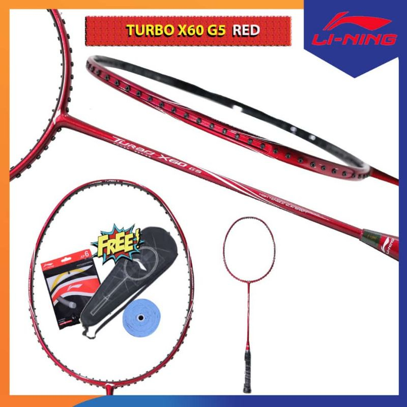 Raket Badminton Lining Turbo X 60 G5