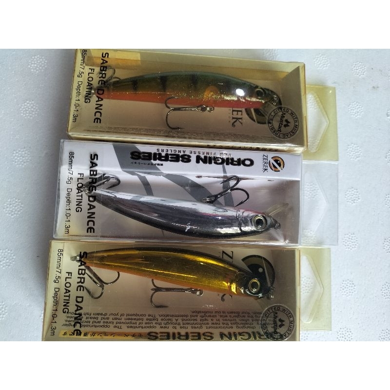 3PCS zerek sabre dance lure minnow