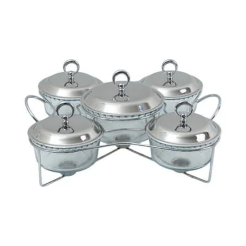 Delicia Set Penghangat Makanan Food Warmer - 5 Pcs