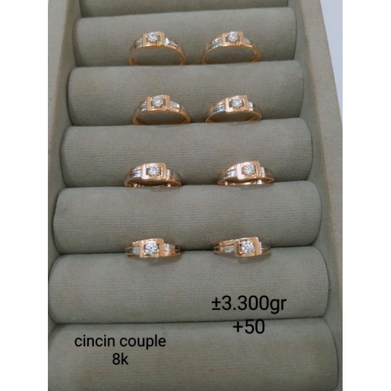 cincin couple emas 8 karat