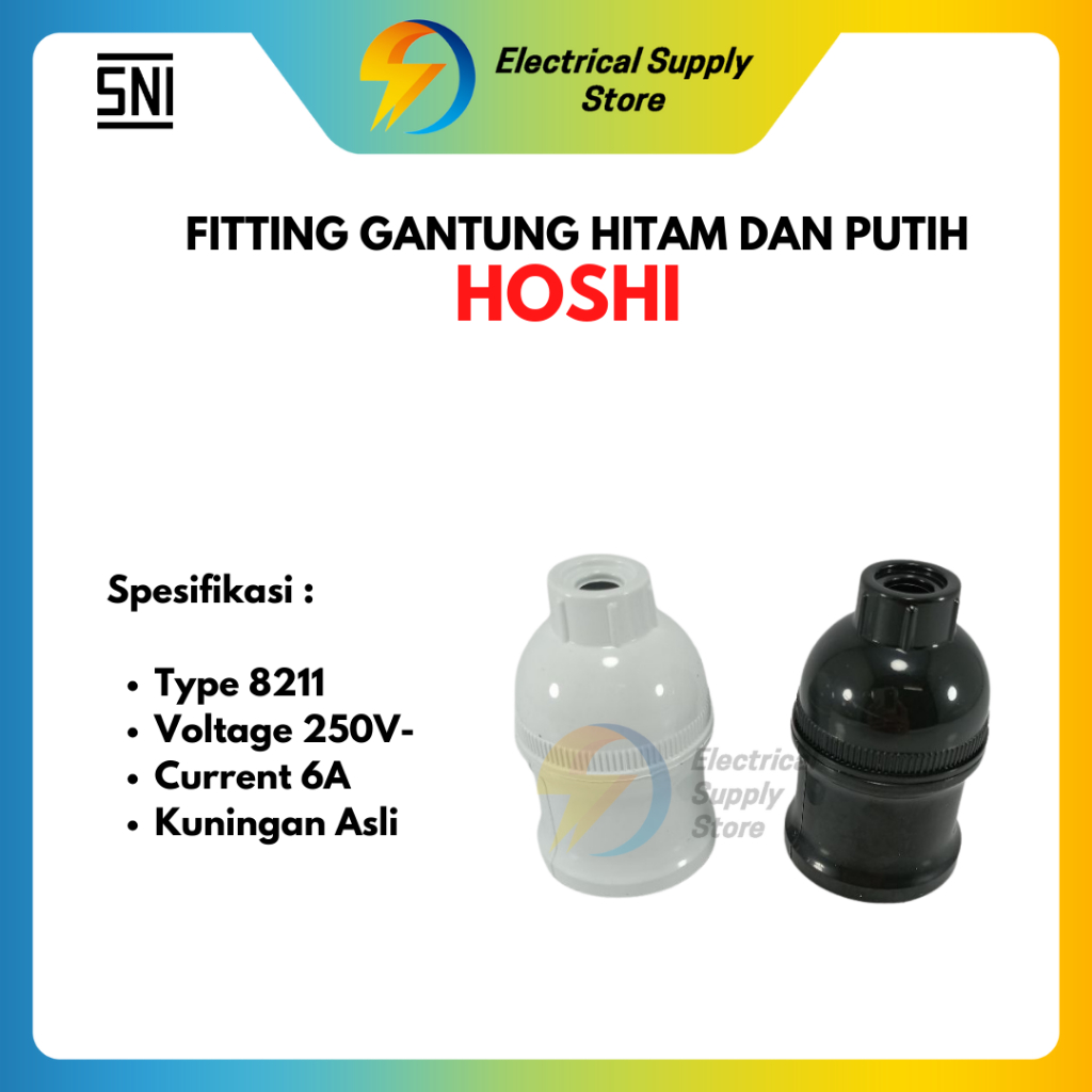 FITTING GANTUNG HOSHI HITAM DAN PUTIH