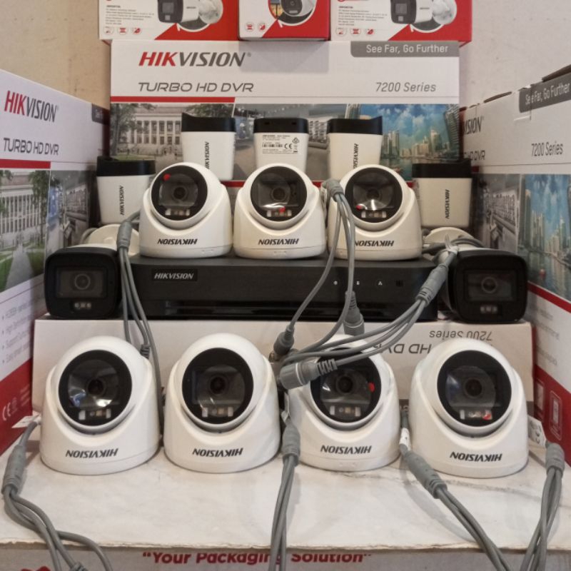 PAKET CCTV HIKVISION 16CH DVR 5MP 14 CAMERA 2MP + HARDISK 500GB - 4TB COMPLETE.