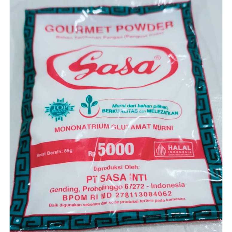 

Sasa Micin 5000 | MSG Bumbu Masak Penyedap Rasa | Kemasan Ekonomis 85 GRAM