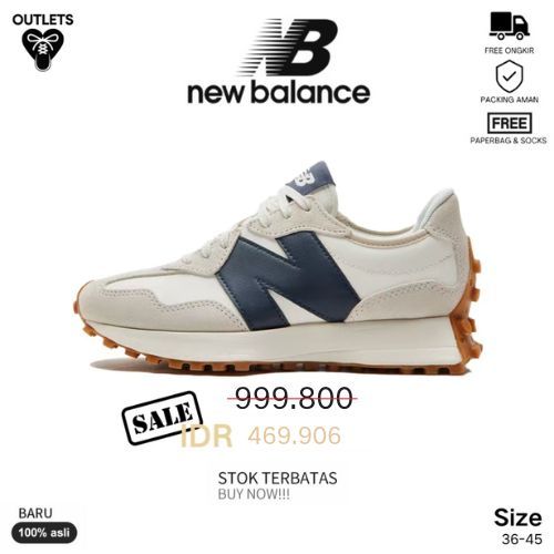 Sepatu NB327 Original 100% Wanita Spatu Seoatu Sneaker Harga Sepati Men And Women Pria