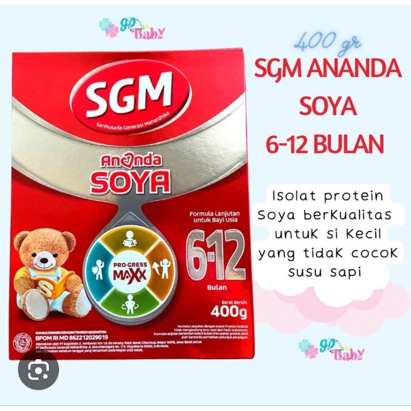 susu sgm soya 6-12 bulan 400 gr