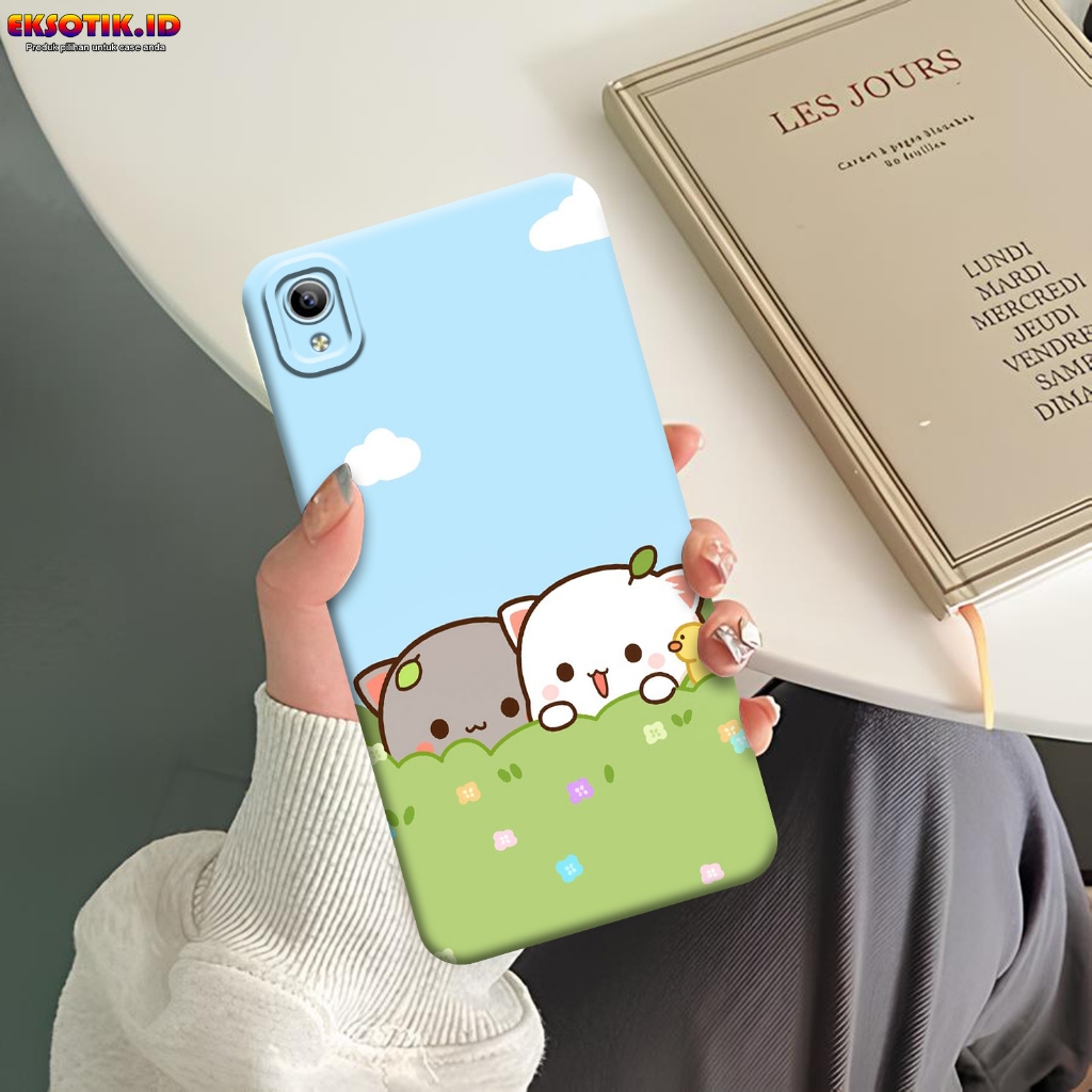 Case VIVO Y91C Y1S - Eksotik.id - Casing VIVO Y91C Y1S - Case LOVE CAT - Skin Handphone - Silikon VI