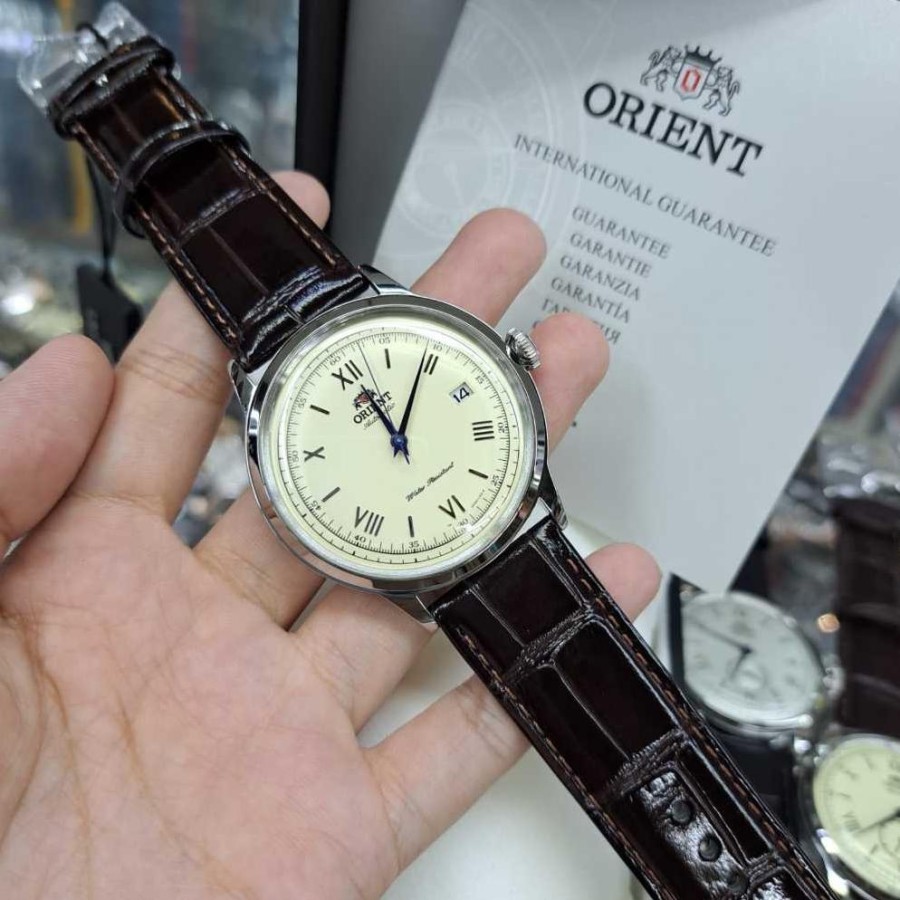 Original 100%  Orient Bambino V2 Cream dial FAC00009N0 Jam Tangan Pria Clasic Automatic Garansi Resm