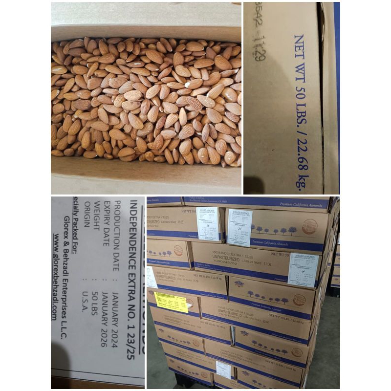 

Kacang Almond Kupas Raw Mentah 500g