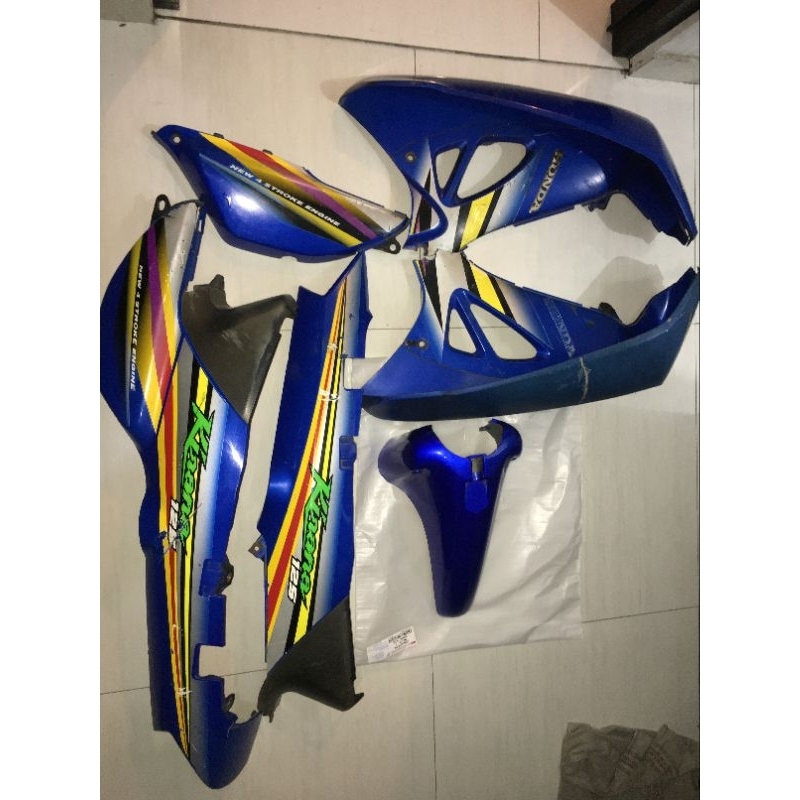 body asli biru honda kirana 125