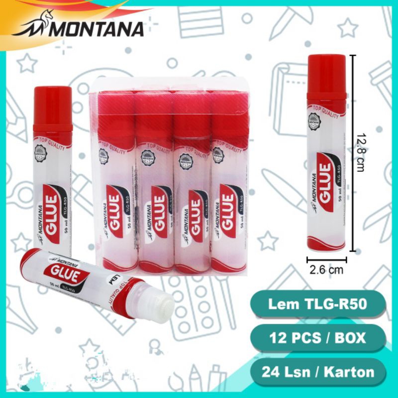 

GLUE LEM CAIR 50ML MONTANA TLG 50R LIQUID GLUE PEREKAT MURAH