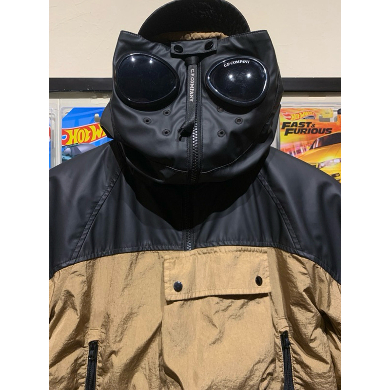 CP COMPANY EXPLORER UNDERSIXTEEN MULTI TENSION TRIOBATE NYLON JACKET WITH LEATHER