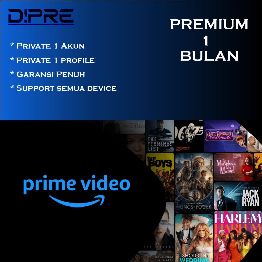 PRIME VIDEO PRIVATE & SHARE PREMIUM MURAH AMAZON PRIME