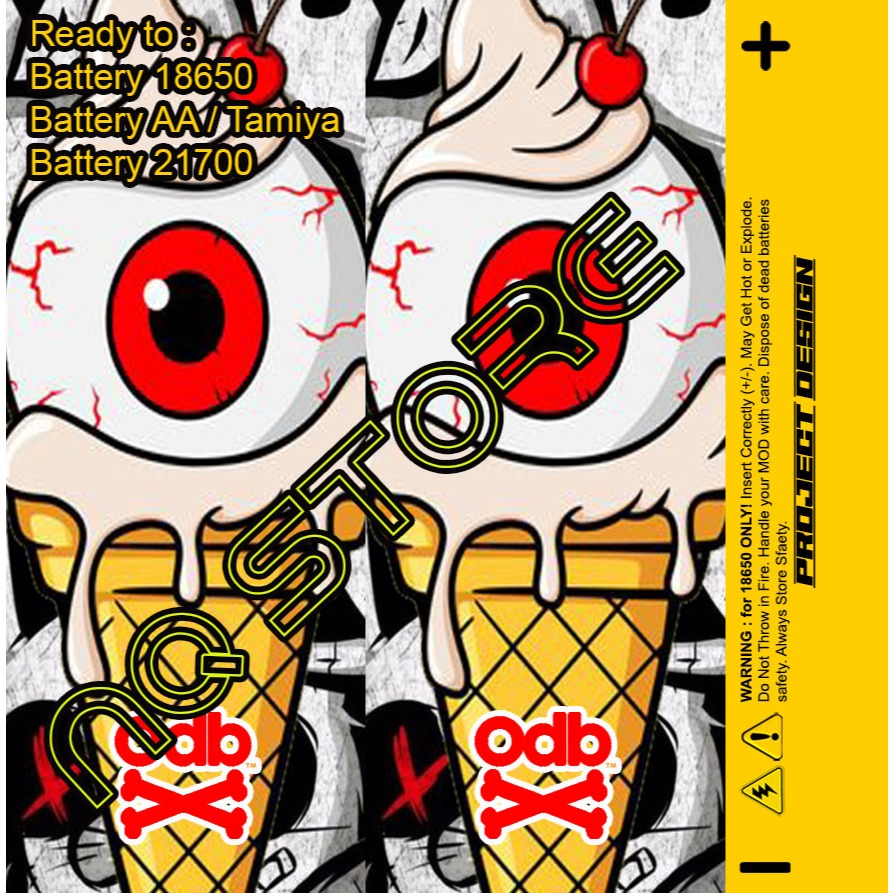 

Stiker Warp Pelindung Battery 18650 ANIME EDITION 13