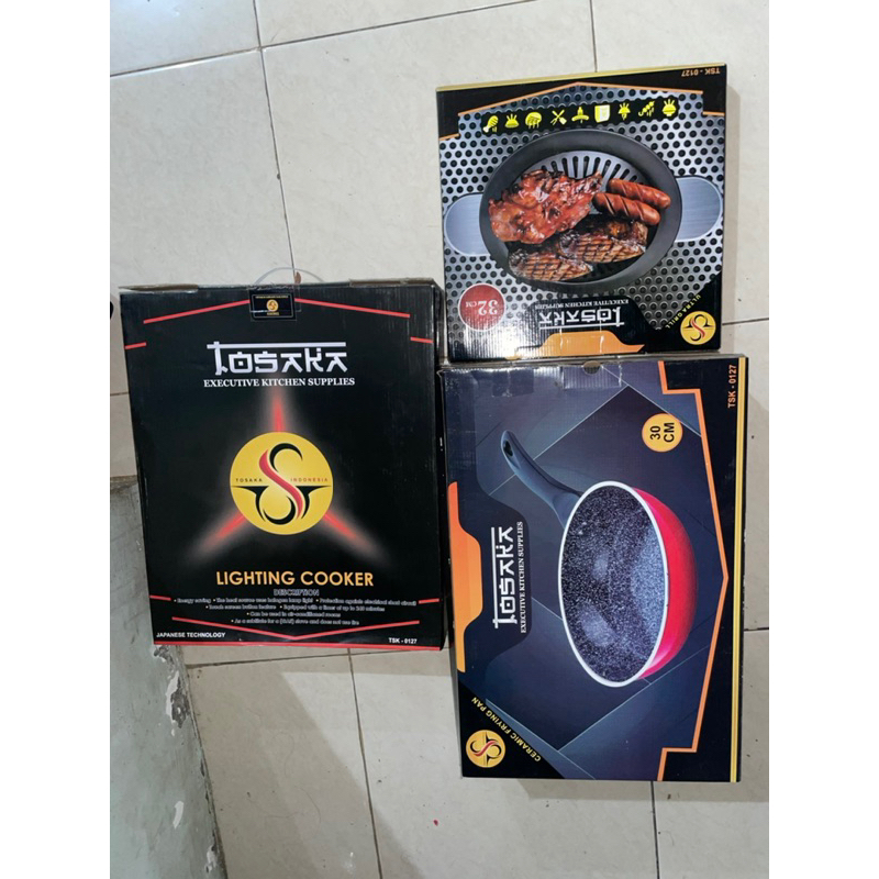(FULL SET) TOSAKA KOMPOR LISTRIK HOLOGEN LIGHTNING COOKER