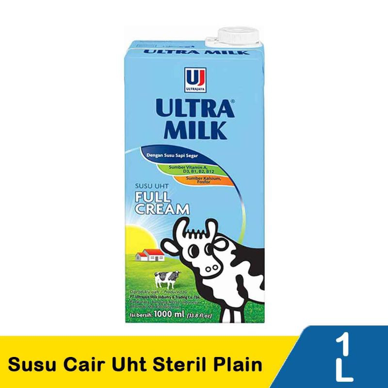 

Ultra Susu Cair UHT Steril Plain 1000 ml