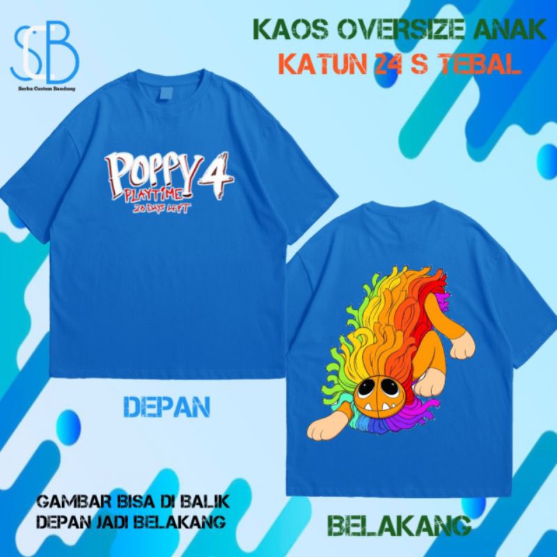 POPPY PLAYTIME 4 KAOS OVERSIZE ANAK POPPY PLAYTIME 4
