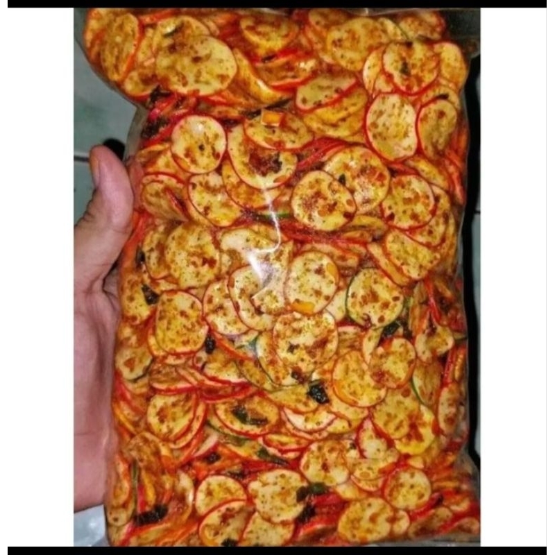 

Sebring /Seblak kering gurih pedes /kerupuk kemplang bantet