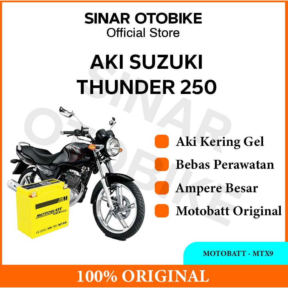 AKI THUNDER 250 MOTOBATT - MTX9