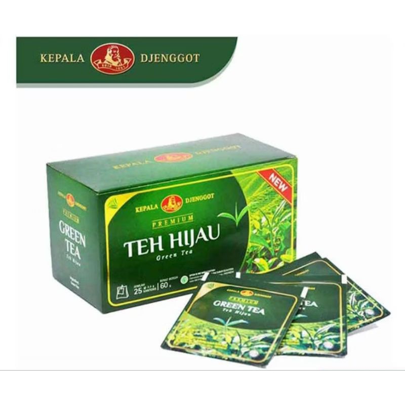 

kepala djenggot teh celup 25's green tea 60g